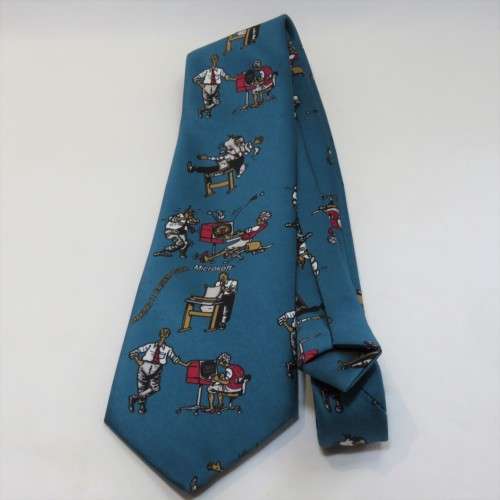 Microsoft cartoon theme tie - Length 144 cm