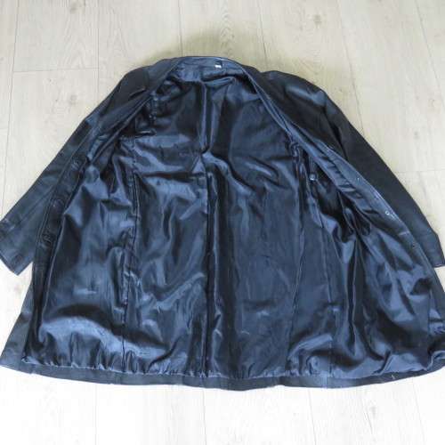 Black leather jacket marked XL - Sizes below