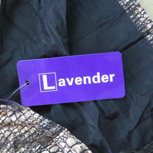 Lavender #261 evening dress - Size XL - Total back length 70 cm - Armpit to armpit 41 cm