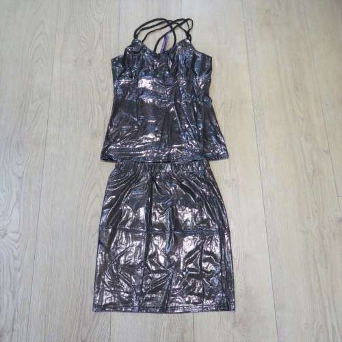 Lavender #254 evening wear top and skirt - Size M - Sizes below