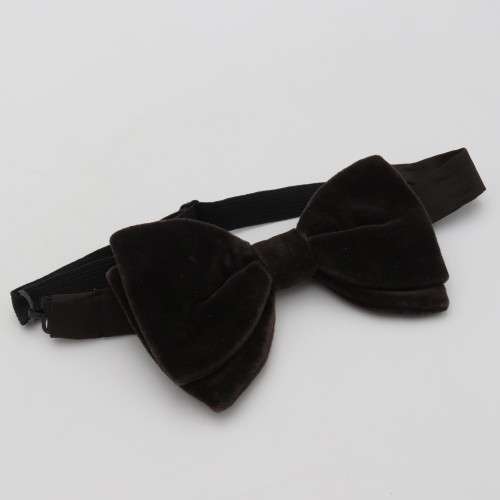 Dark brown bow tie