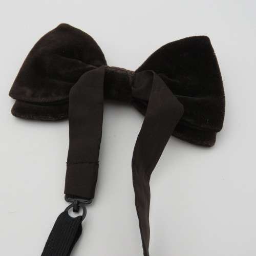 Dark brown bow tie
