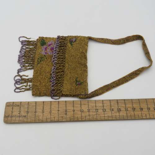 Vintage beadwork purse - High quality work - Some damage