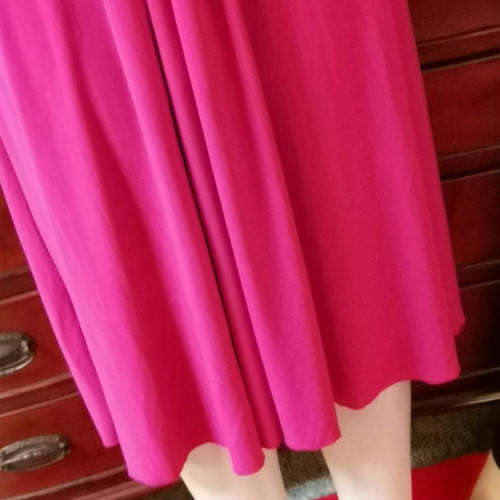 Pink cocktail dress with diamante - Size L