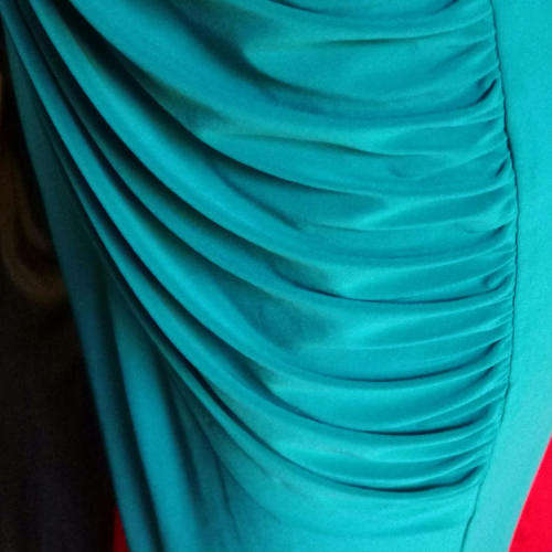 Brand New HipHop size 38 turquoise evening dress - with sequence