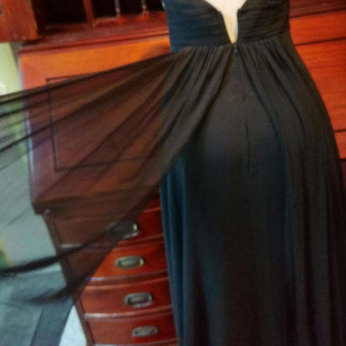 Black evening dress with beautiful diamante details - Need some TLC