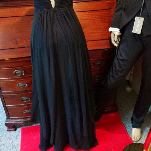 Black evening dress with beautiful diamante details - Need some TLC