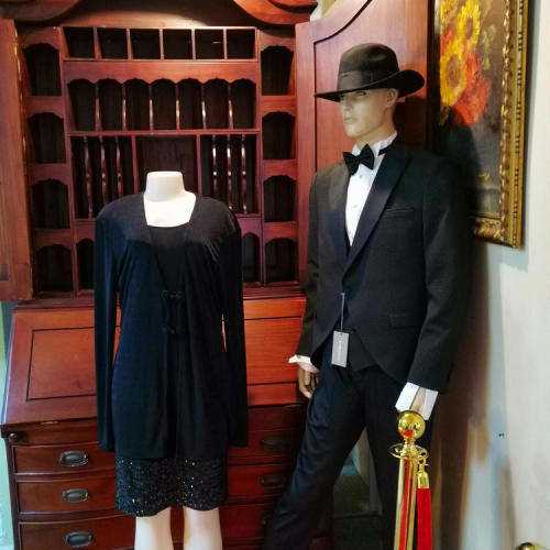 Black Jacket day or evening with belt - Size L
