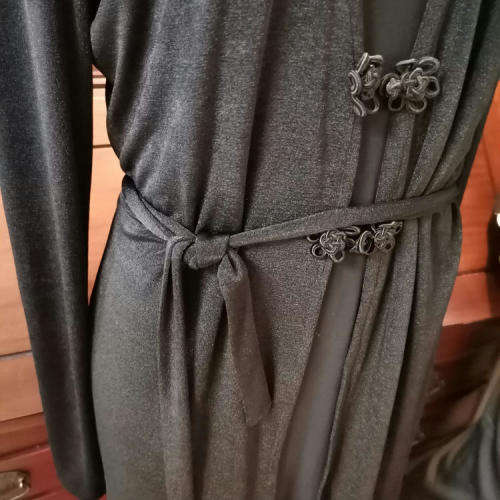 Black Jacket day or evening with belt - Size L