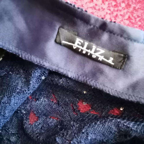 Navy blue jacket with sequence - Very interesting buttons - Size M
