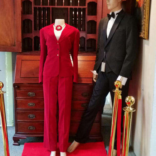 Ladies red suit - Shirt and Necklace not included