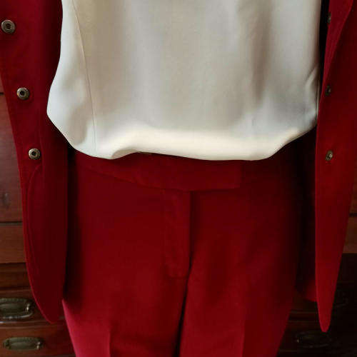 Ladies red suit - Shirt and Necklace not included