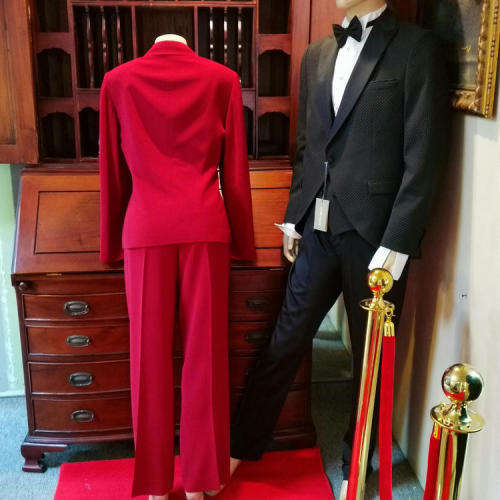 Ladies red suit - Shirt and Necklace not included
