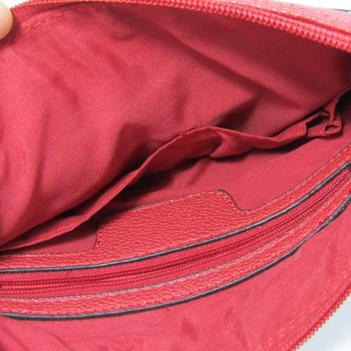 Dark red handbag