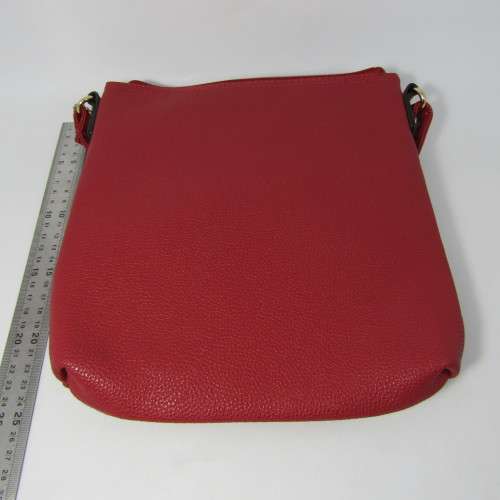 Dark red handbag