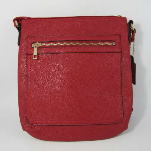 Dark red handbag