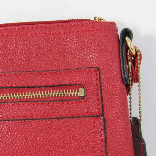 Dark red handbag
