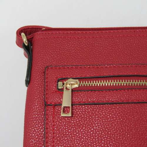 Dark red handbag