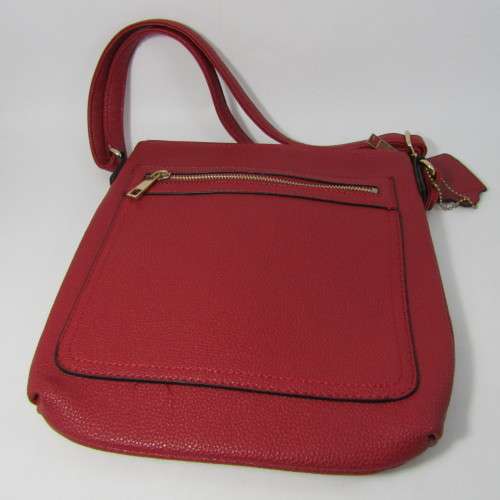 Dark red handbag