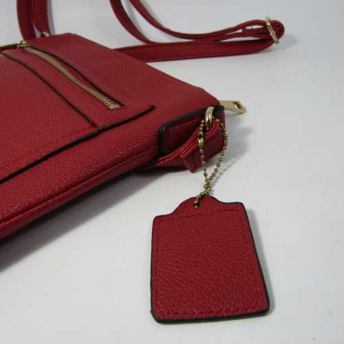 Dark red handbag