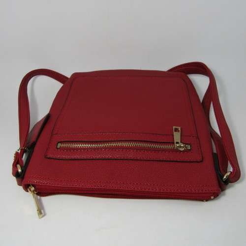Dark red handbag