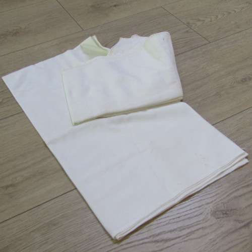 Vintage lot of 10 Baby linen - blanket 133 x 80cm