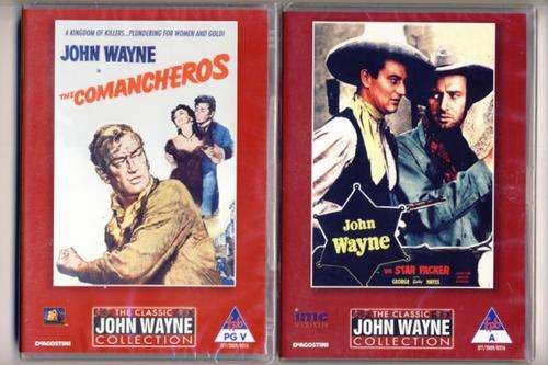 Lot of 14 brand new John Wayne DVD's as per scan - you bid per item to take all