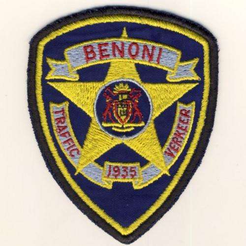 Benoni Traffic police cloth badge as per scan