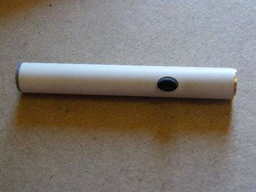 Electronic cigarette with red LED - just screw on your filter capsules