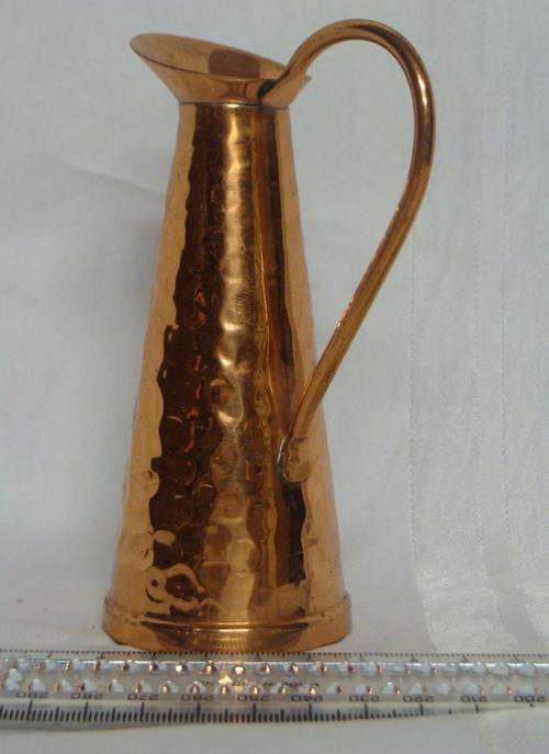 Small copper jug made in Southern Rhodesia by Richard Mead 13cm x 5cm * Start at ONE CENT