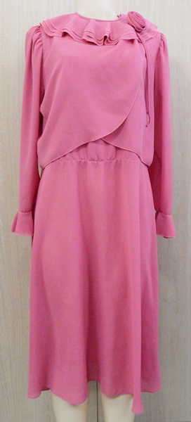 Treasures pink dress with jacket - Bust : 97 cm / 38 - Size : 16