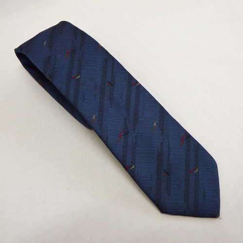 Dark blue Pierre Cardin Paris French silk tie