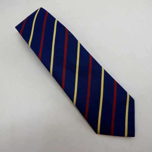 Striped Curzon texturised polyester tie