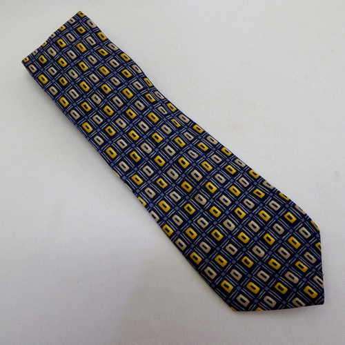 Woolworths 100 % polyester blue and yellow tie