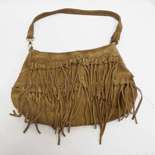 Special Original leather frilled handbag