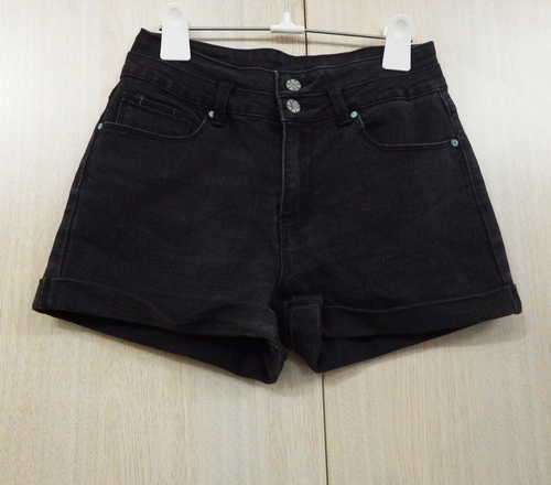 Rt black denim ladies shorts - 73 % Cotton - Size : 32