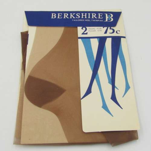Pair of Berkshire Tailored heel Stockings - vintage