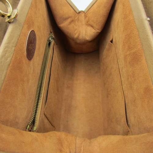 Corbeau Genuine Ostrich leather handbag