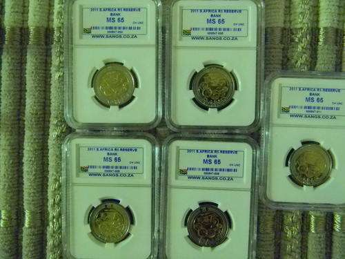 R5 Mandela SARB 2011 Coins MS65