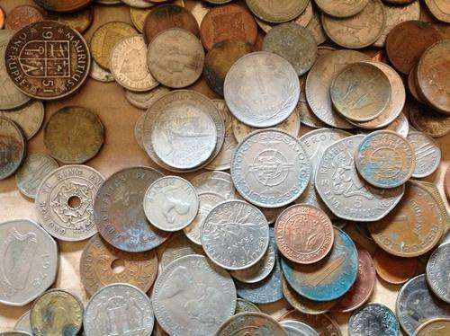 50  BOX OF UNSORTED COINS!!!!!!!!!!!