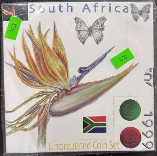 Sealed 1999 South Africa Unc coin set Strelitzia
