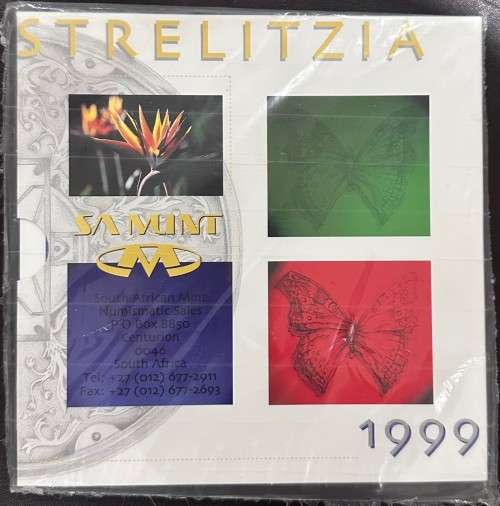 Sealed 1999 South Africa Unc coin set Strelitzia