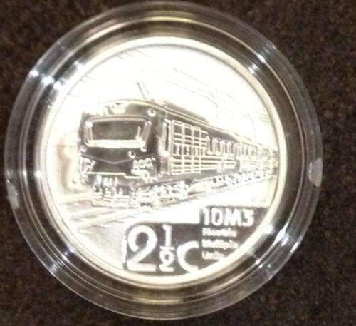 2014 Electric Train Silver Proof tickey coin  still Sealed