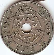 1940 Southern Rhodesia One Penny George VI Emperor
