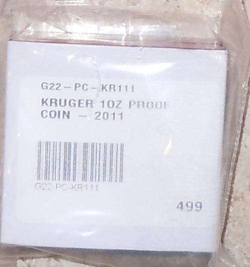 2011 PROOF Kruger Rand 1oz gold coin - Krugerrand Still Sealed last chance at old price!!!!
