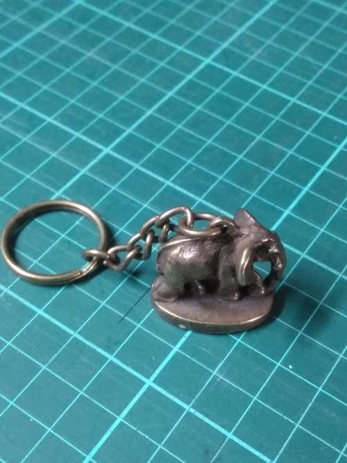 Solid Brass Amarula Elephant Key Chain