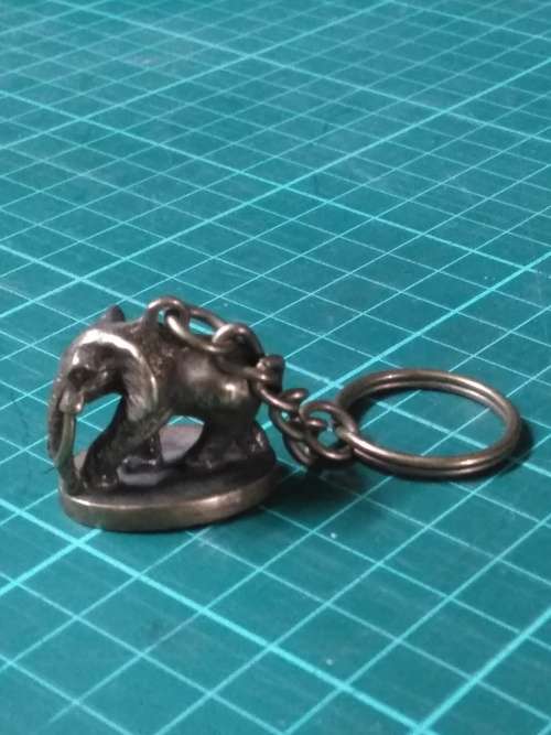 Solid Brass Amarula Elephant Key Chain