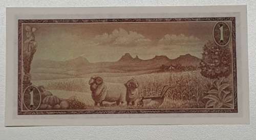 Old South African One Rand Note