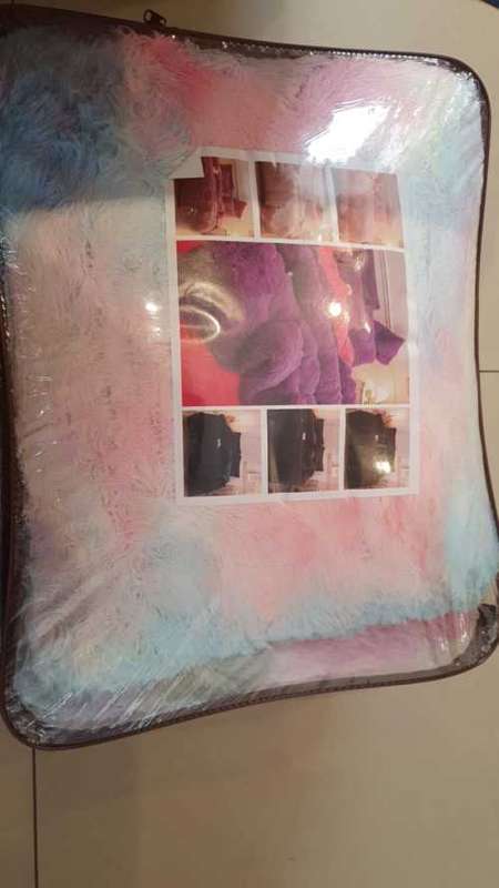 Super Fluffy Blanket Comforter Set - Rainbow