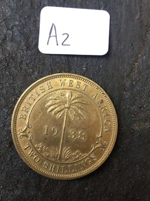 1938 British West Africa 2 Shillings  *****Crazy R1 Start****